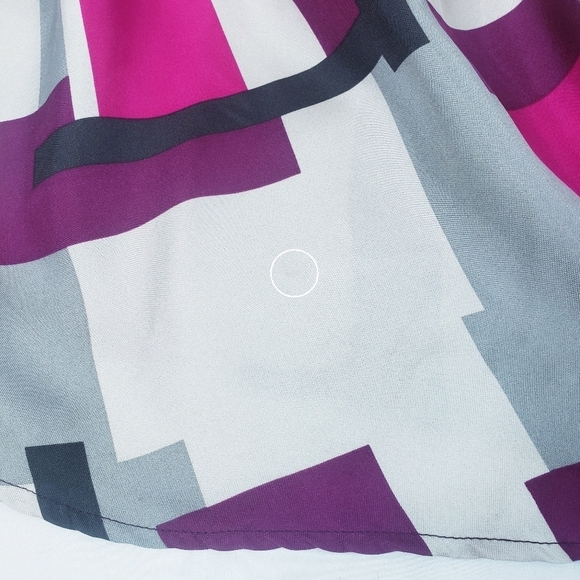 Vintage Catherine Malandrino Silk Geometric Shift Dress - Picture 15 of 15